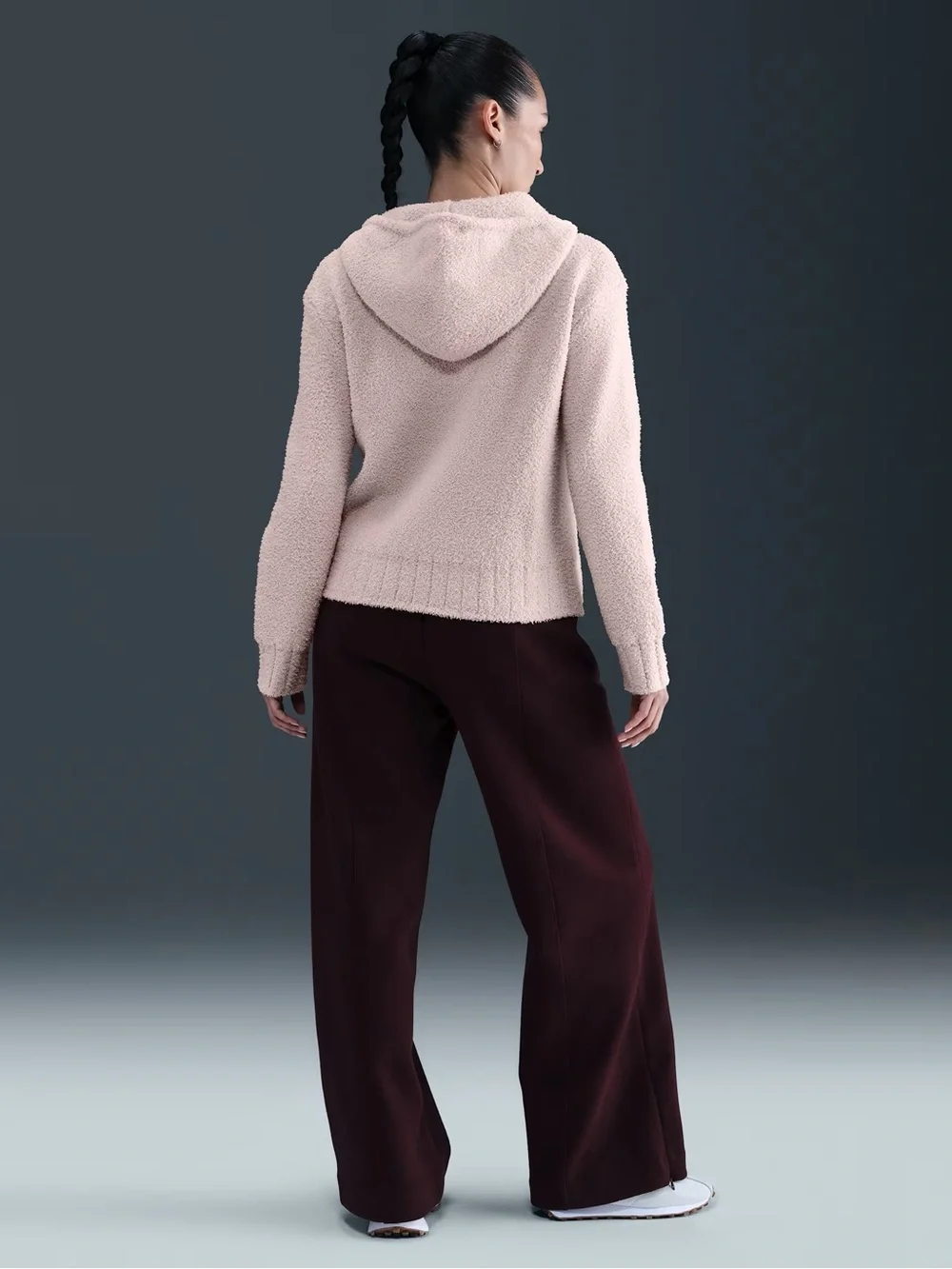 Nike Blush Pink Women's Sportswear Phoenix Cozy Bouclé Outfit
